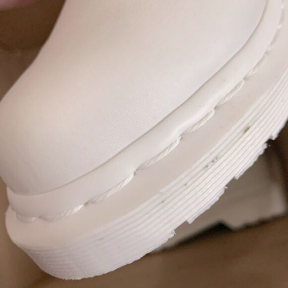 Dr. Martens Women’s 1460 Pascal Mono White Leather Lace Up Combat Boots Sz 6 - Picture 10 of 10